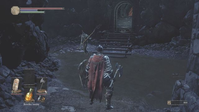 Wyczyść teren z przeciwników i pozbieraj przedmioty, znajdziesz je w lewej części. - Osada Nieumarłych - droga na dół | Opis przejścia Dark Souls 3 - Dark Souls III - opis przejścia i sekrety