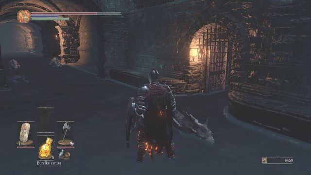 Wejście znajdujące się w lochach (po prawej stronie). - Osada Nieumarłych - droga na dół | Opis przejścia Dark Souls 3 - Dark Souls III - opis przejścia i sekrety
