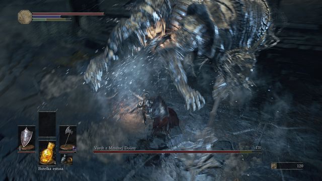 Udane wykonanie uniku pozwoli Ci na wyprowadzenie kilku ciosów. - Vordt z Mroźnej Doliny | Bossowie w Dark Souls 3 - Dark Souls III - opis przejścia i sekrety