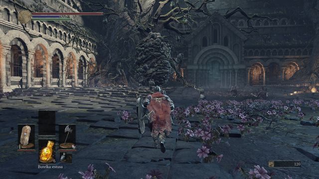 Przeciwnicy znajdujący się na arenie zaatakują Cię jeszcze przed właściwą walką. - Toczony przez klątwę drzewiec | Bossowie w Dark Souls 3 - Dark Souls III - opis przejścia i sekrety