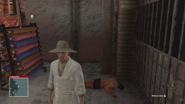 Nie lekceważ sprzedawcy jedzenia - to jeden z trudniejszych strojów do zdobycia. - Hitman: Przebrania, Marrakesz - Złota klatka | Solucja - Hitman - poradnik do gry