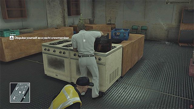 Zdobądź strój członka załogi dzięki pozbyciu się kucharza - Hitman: Trening | Prolog - Hitman - poradnik do gry