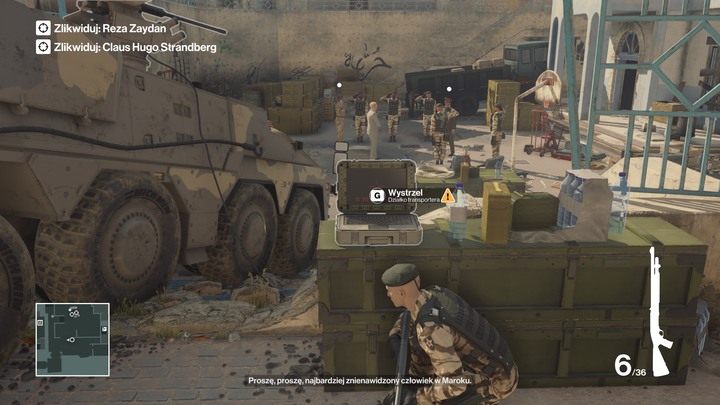 Aktywuj działko APC gdy na placu pojawią się cele misji - Hitman: Marrakesz - Osiągnięcia, Trofea - Hitman - poradnik do gry