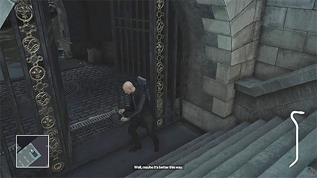 Otwórz bramkę żeby dotrzeć do barki - Hitman: Zamordowanie Viktora i Dalii, Paryż - The Showstopper | Solucja - Hitman - poradnik do gry