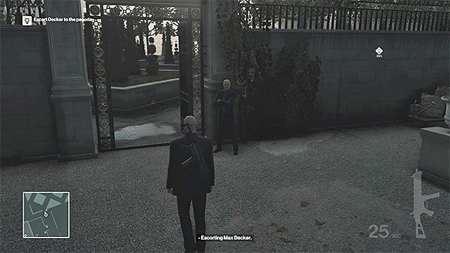 Musicie dotrzeć do południowo-zachodniej części ogrodów - Hitman: Zamordowanie Viktora Novikova, Paryż - The Showstopper | Solucja - Hitman - poradnik do gry