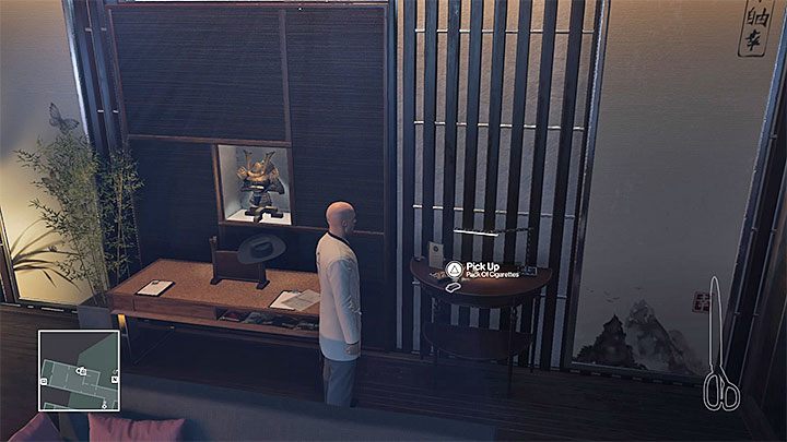 Papierosy są m.in. w pokoju Amosa Dextera - Zamordowanie Yuki Yamazaki | Solucja Hitman - Hitman - poradnik do gry