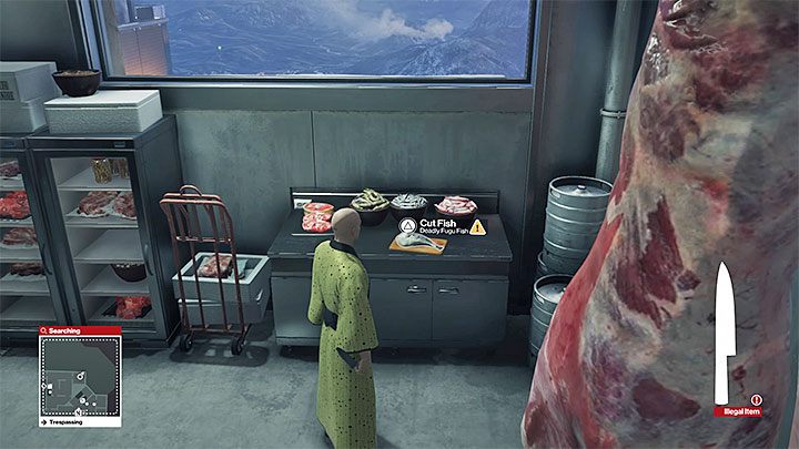 Miejsce odnalezienia i pocięcia z pomocą noża ryby fugu - Zamordowanie Yuki Yamazaki | Solucja Hitman - Hitman - poradnik do gry