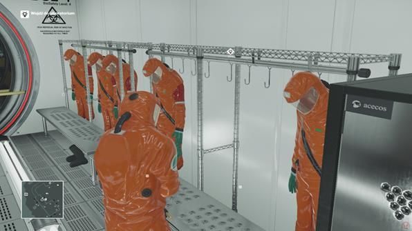 Idź do sali ze skafandrami, by zdobyć to przebranie - Hitman: Przebrania, Sapienza - Świat Jutra | Solucja - Hitman - poradnik do gry