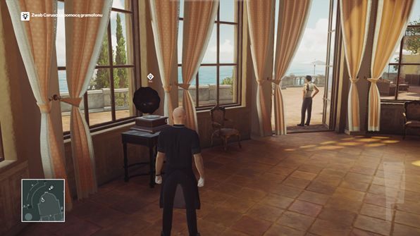 Włącz gramofon by zbawić Silvio do pokoju - Hitman: Zamordowanie Silvio Caruso, Sapienza - Świat Jutra | Solucja - Hitman - poradnik do gry