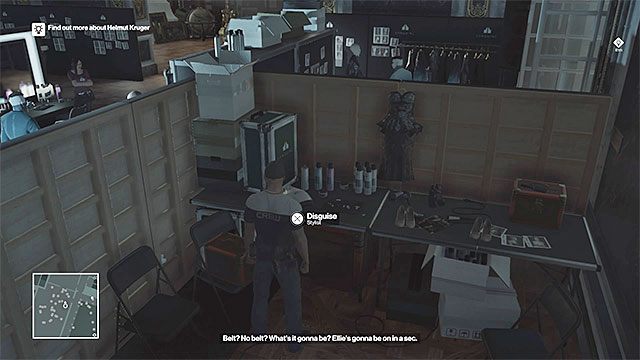 Gotowy strój stylisty czeka w przebieralni - Hitman: Przebrania i ważne przedmioty, Paryż - The Showstopper | Solucja - Hitman - poradnik do gry