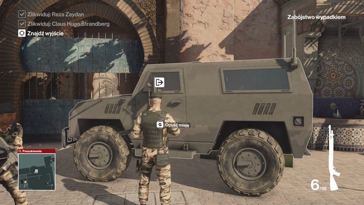 Sposób ten jest najszybszy po eliminacji celów przy pomocy działka transportera. - Hitman: Opuszczenie obszaru misji, Marrakesz - Złota klatka | Solucja - Hitman - poradnik do gry