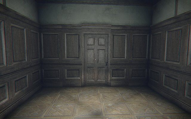 Potem przejdź do kolejnego, całkowicie pustego pomieszczenia - Krok 3 - Podkład | Opis przejścia Layers of Fear - Layers of Fear - poradnik do gry