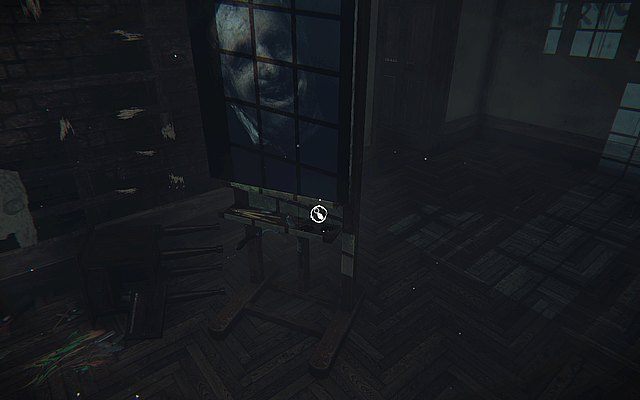 Po chwili dotrzesz do znakomicie znanego Ci pokoju - idź tym razem prosto i wejdź do pokoju ze sztalugą - Krok 3 - Podkład | Opis przejścia Layers of Fear - Layers of Fear - poradnik do gry