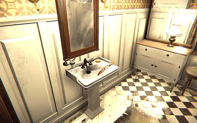 Przejdź przez kolejne drzwi, aż znajdziesz się w łazience - Krok 6 - Świadek | Opis przejścia Layers of Fear - Layers of Fear - poradnik do gry
