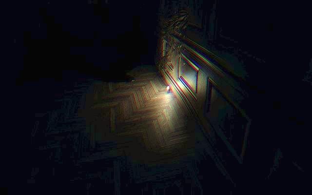 Krok piąty - w korytarzu z duchem, na podłodze w oświetlonym punkcie - Pamiątki rodzinne | Sekrety Layers of Fear - Layers of Fear - poradnik do gry