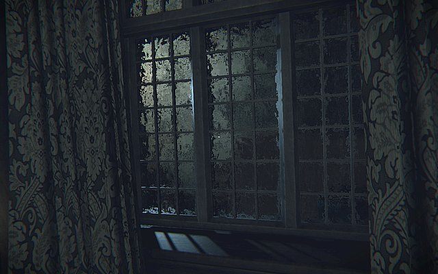 Przy oknie, na parapecie, znajdziesz szczotkę która uruchomi echo z przeszłości - Krok 1 - Płótno | Opis przejścia Layers of Fear - Layers of Fear - poradnik do gry