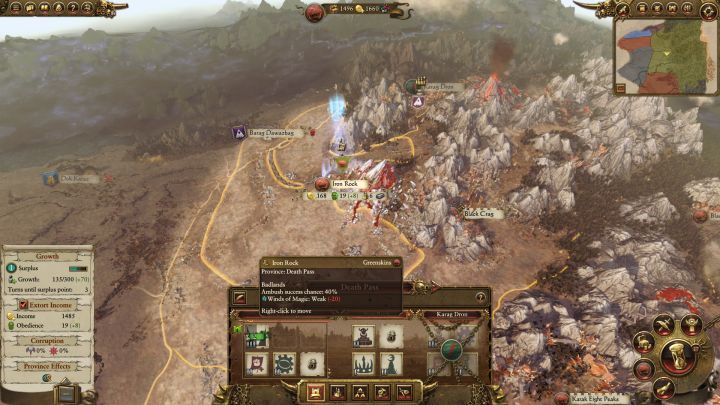 Musisz zwiększyć posłuszeństwo i ustabilizować gospodarkę. - Kampania - opis przejścia i porady | Zielonoskórzy | Total War Warhammer - Total War: Warhammer - poradnik do gry