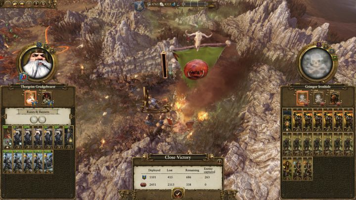 Dowodząc armią w odpowiedni sposób można wygrać walkę z wrogiem kilkukrotnie liczniejszym. - Kampania - opis przejścia i porady | Krasnoludy | Total War Warhammer - Total War: Warhammer - poradnik do gry