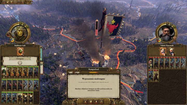 Panel przed bitwą zawiera cenne informacje - stan wojsk, potencjalne posiłki, itd. - Ogólne informacje | Bitwa | Total War Warhammer - Total War: Warhammer - poradnik do gry