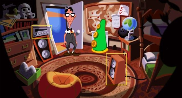 Przełącz się na Bernarda i wyjdź na piętro motelu, do pokoju zielonej macki (trzecie drzwi) - Przywróć zasilanie kapsuły Laverne | Opis przejścia - Day of the Tentacle: Remastered - poradnik do gry