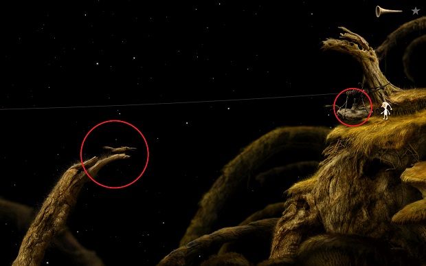 Po przejściu do kolejnej sekcji masz dwie możliwe interakcje do wykonania - Zdobądź klej | Włochata Planeta Samorost 3 - Samorost 3 - poradnik do gry