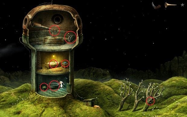 W pierwszej kolejności wejdź do domu bohatera - Rozpocznij przygodę | Planeta Dom Samorost 3 - Samorost 3 - poradnik do gry