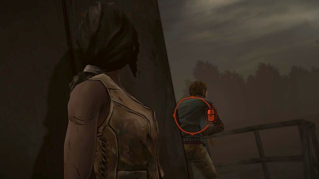 Niezależnie więc od wyboru, skieruj się do wyjścia i obezwładnij strażnika - Rozdział 1 | Epizod 2 - Give No Shelter - The Walking Dead: Michonne - poradnik do gry