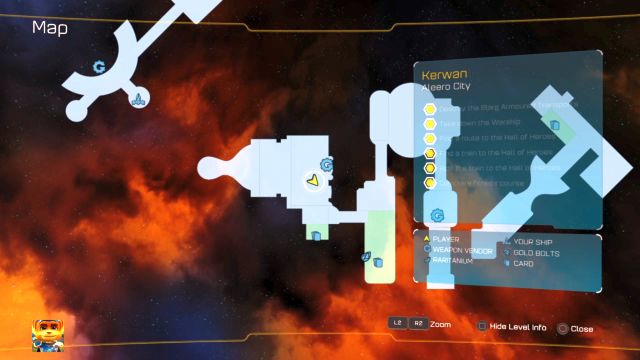 Zagadka znajduje się na południe od sklepu. - Ratchet & Clank: Zagadki Intruzera/Trespasser puzzle - lista, wszystkie zagadki - Ratchet & Clank - poradnik do gry