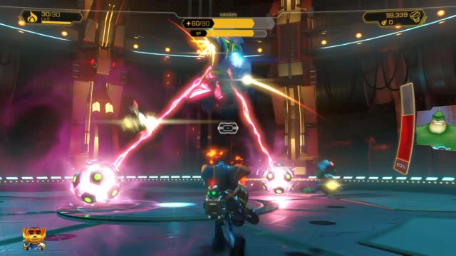 Wykorzystaj Pana Zurkona i Protonowy Dudnik, by znacznie ułatwić sobie zadanie. - Ratchet & Clank: Kapitan Qwark - boss, jak pokonać? - Ratchet & Clank - poradnik do gry