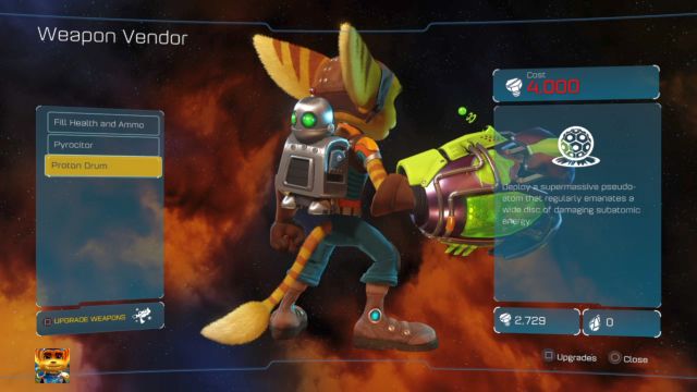 W sklepie pojawią się dwie nowe bronie. - Ratchet & Clank: Planeta Novalis - solucja, opis przejścia, wszystkie zadania - Ratchet & Clank - poradnik do gry