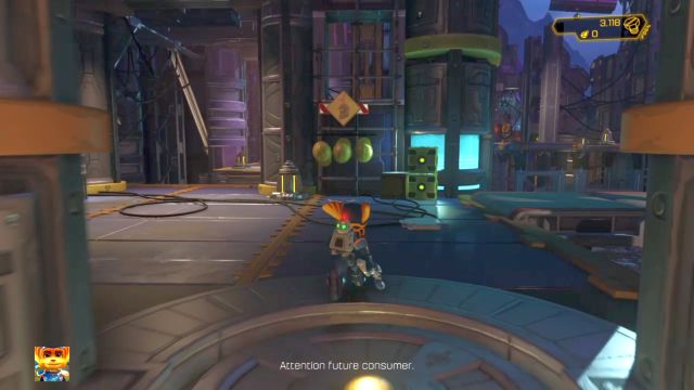 Zignoruj w tym momencie przejście na wprost. - Ratchet & Clank: Planeta Aridia - solucja, opis przejścia, wszystkie zadania - Ratchet & Clank - poradnik do gry