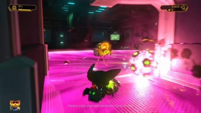 Protonowy Dudnik doskonale sprawdza się w zamkniętych pomieszczeniach. - Ratchet & Clank: Planeta Rilgar - solucja, opis przejścia, wszystkie zadania - Ratchet & Clank - poradnik do gry