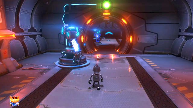 Teraz można wrócić po poprzedniego robota. - Ratchet & Clank: Planeta Nebula G34 - solucja, opis przejścia, wszystkie zadania - Ratchet & Clank - poradnik do gry