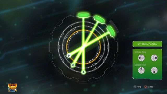 Prawidłowy schemat ułożenia wiązek światła. - Ratchet & Clank: Planeta Nebula G34 - solucja, opis przejścia, wszystkie zadania - Ratchet & Clank - poradnik do gry