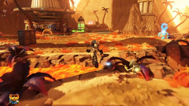 Zbliż się do szalonego naukowca, by otrzymać nowe zadanie. - Ratchet & Clank: Planeta Gaspar - solucja, opis przejścia, wszystkie zadania - Ratchet & Clank - poradnik do gry