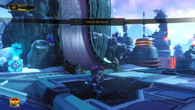 Musisz wdrapać się na magnetyczną ścianę. - Ratchet & Clank: Planeta Batalia - solucja, opis przejścia, wszystkie zadania - Ratchet & Clank - poradnik do gry