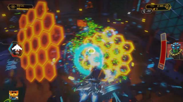 ... i zasłonięta tarczą. - Ratchet & Clank: Planeta Quartu - solucja, opis przejścia, wszystkie zadania - Ratchet & Clank - poradnik do gry