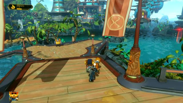 Zejdź na dół by porozmawiać z Feltonem Razzem. - Ratchet & Clank: Planeta Pokitaru - solucja, opis przejścia, wszystkie zadania - Ratchet & Clank - poradnik do gry