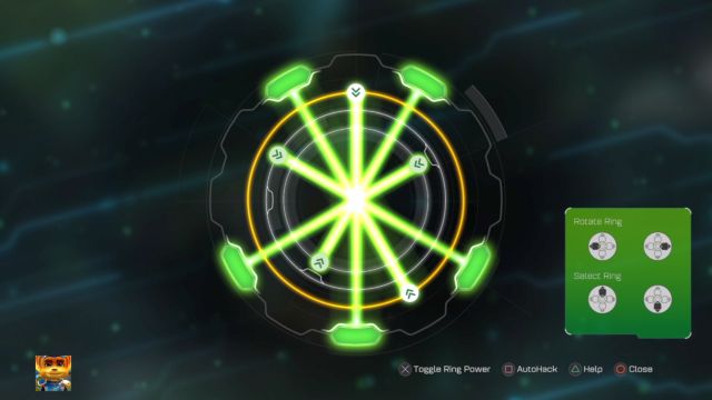 Prawidłowa kombinacja kolejnej zagadki. - Ratchet & Clank: Planeta Pokitaru - solucja, opis przejścia, wszystkie zadania - Ratchet & Clank - poradnik do gry
