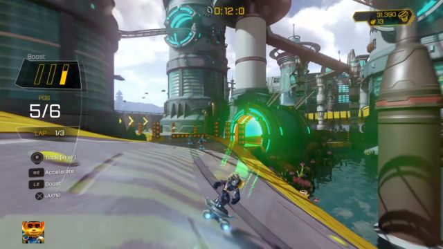 Wykorzystaj skrót, by znacznie poprawić swoje szanse na wygraną. - Ratchet & Clank: Planeta Kalebo 3 - solucja, opis przejścia, wszystkie zadania - Ratchet & Clank - poradnik do gry
