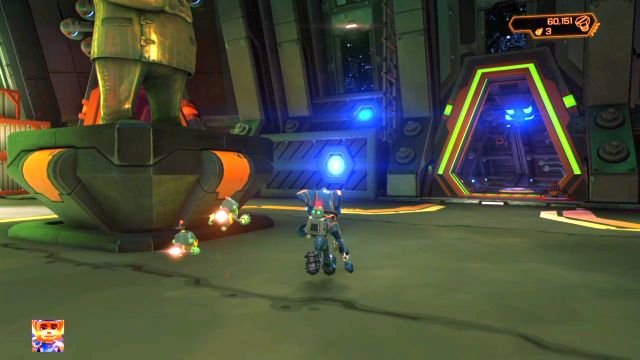 Pudełka po których wdrapać się musisz, by dojść do Złotej Śrubki. - Ratchet & Clank: Deplanetiser, powrót - solucja, opis przejścia, zadania - Ratchet & Clank - poradnik do gry