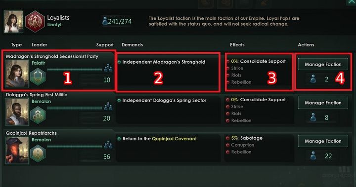 1 - Grupy interesu | Zarządzanie w Stellaris - Stellaris - poradnik do gry
