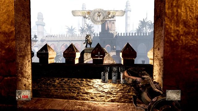 Schowaj się na balkonie i zabijaj nadchodzących przeciwników. - Rozdział 3 | Opis przejścia Painkiller Hell and Damnation - Painkiller Hell & Damnation - poradnik do gry
