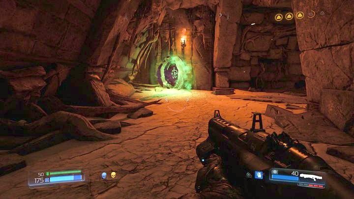 Gdy zbadasz Automapę udaj się na przeciwny koniec lokacji - Sanktuarium Kadingir | Sekrety | Doom - Doom - poradnik do gry