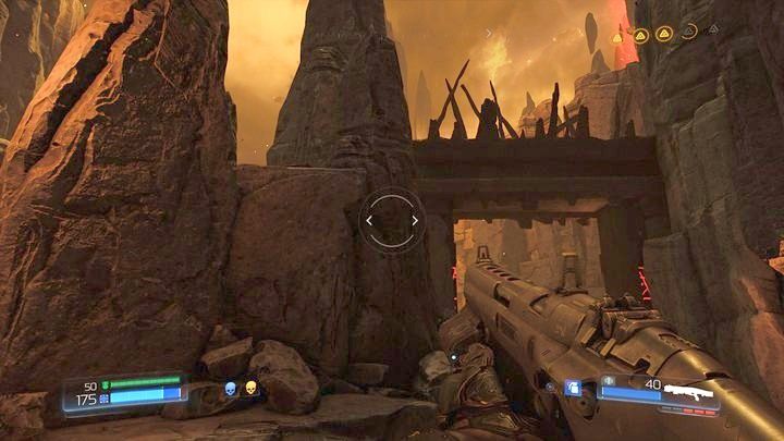 Po zaliczeniu drugiego Wyzwania Runy zacznij się wspinać po schodach na górę - Sanktuarium Kadingir | Sekrety | Doom - Doom - poradnik do gry