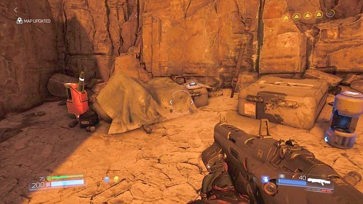 Gdy pokonasz pierwszego barona Piekieł i przejdziesz przez wielkie wrota, idź cały czas prosto - Sanktuarium Kadingir | Sekrety | Doom - Doom - poradnik do gry