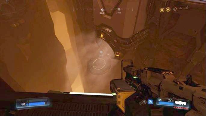 Dalsza droga prowadzi do zaznaczonego na radarze tunelu - Kompleks Badań | Opis przejścia | Doom - Doom - poradnik do gry