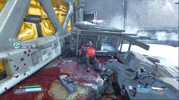 Kawałek dalej na prawo będzie leżał Elitarny Strażnik - Centrum przetwarzania VEGI | Opis przejścia | Doom - Doom - poradnik do gry