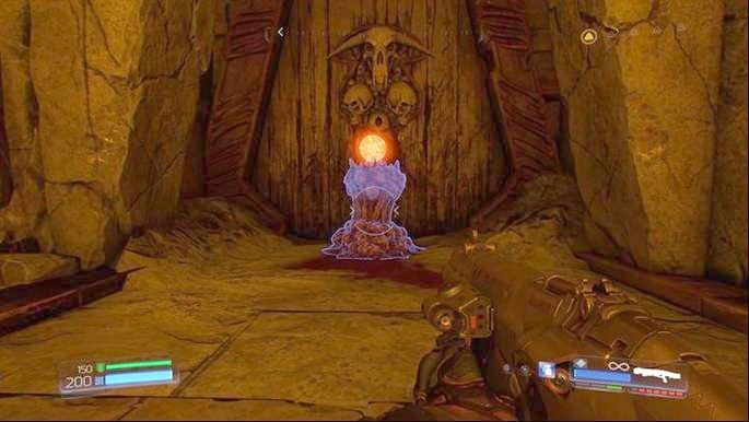 Po odkryciu sekretu zeskocz w dół i idź do korytarza z lewej - Argent DNur | Sekrety | Doom - Doom - poradnik do gry