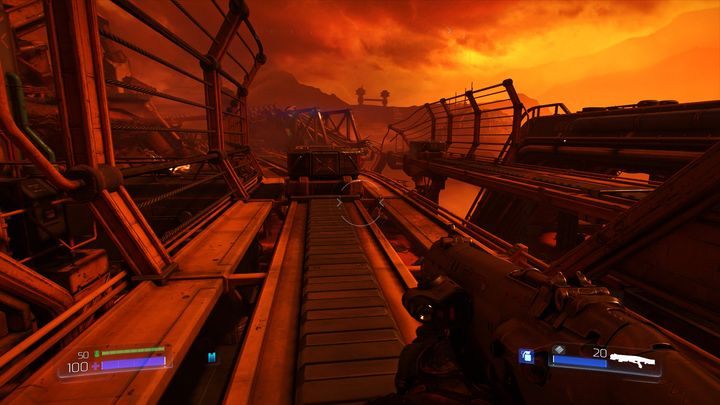 Gdy starcie dobiegnie końca, wdrap się na szczyt budowli - UAC | Opis przejścia | Doom - Doom - poradnik do gry